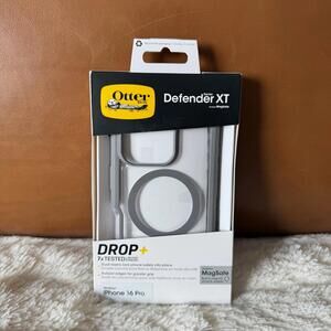 OtterBox Defender Series XT Case w/ MagSafe for iPhone 16 Pro, Snow Capped Clear
